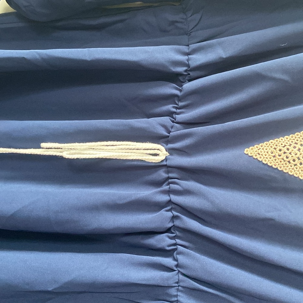 Women’s Long Sleeve Navy Blue Polyester Dress. Size Large - Picture 5 of 5